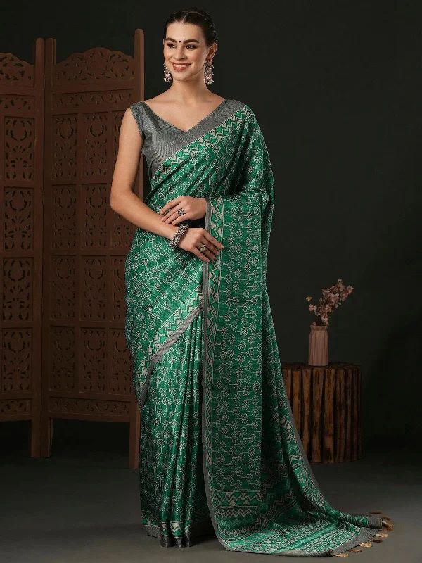 Saree Mall Women's Dola Grey Printed Designer Saree With Blouse Piece-SOFIA4007 Double Button Blouse Saree Mall Women's Dola Grey Printed Designer Saree With Blouse Piece-SOFIA4007 Double Button Blouse