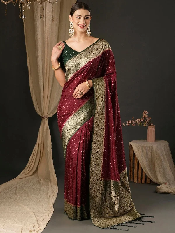 Saree Mall Women's Blend Dark Green Woven Design Designer Saree With Blouse Piece-YARYA305 Silky Tunic Blouse Saree Mall Women's Blend Dark Green Woven Design Designer Saree With Blouse Piece-YARYA305 Silky Tunic Blouse