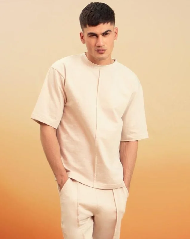 Pleated T-Shirt-- Collared Crew Neck Turtle Neck