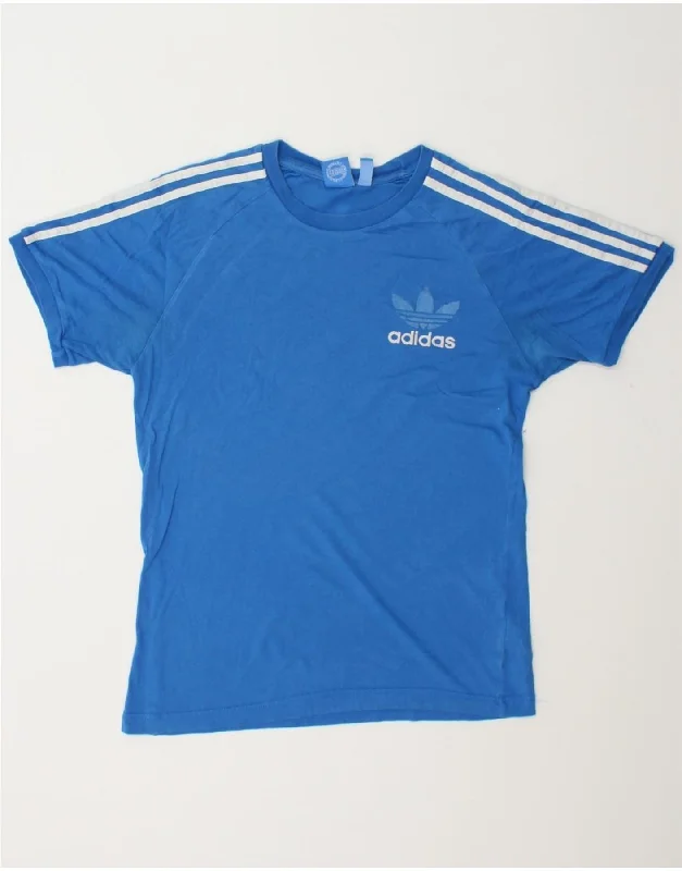 ADIDAS Womens Graphic T-Shirt Top UK 12 Medium Blue Cotton-- Welt Pockets Slit Pockets Flap Pockets ADIDAS Womens Graphic T-Shirt Top UK 12 Medium Blue Cotton-- Welt Pockets Slit Pockets Flap Pockets