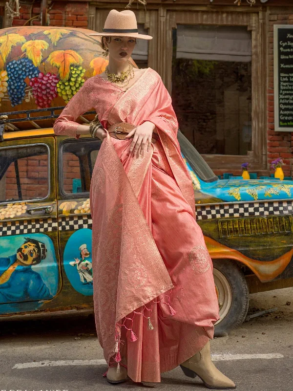 Saree Mall Women's Blend Peach Woven Design Designer Saree With Blouse Piece-KAIA354005 Oversized Silk Blouse Saree Mall Women's Blend Peach Woven Design Designer Saree With Blouse Piece-KAIA354005 Oversized Silk Blouse