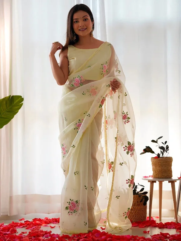 Saree Mall Women's Organza Yellow Embellished Designer Saree With Blouse Piece-21KAVI2101 Sheer Mesh Blouse Saree Mall Women's Organza Yellow Embellished Designer Saree With Blouse Piece-21KAVI2101 Sheer Mesh Blouse
