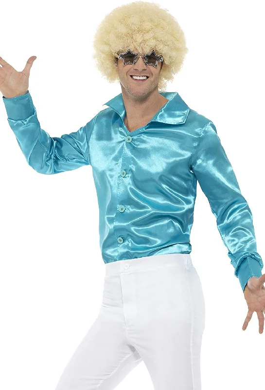 Smiffys 60s Shirt L - Size 42"-44"-- Terry Blend Velvet Blend Canvas Blend