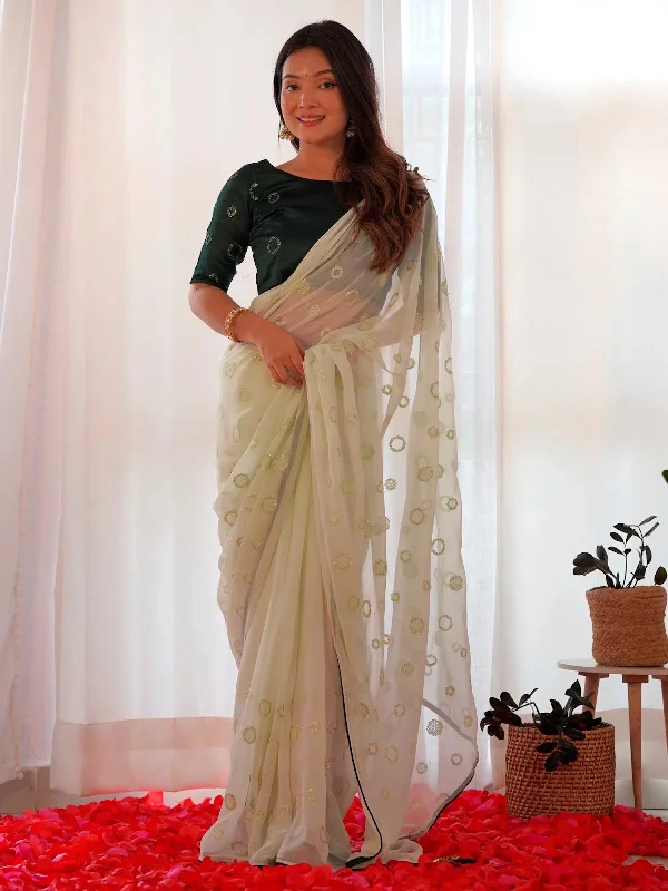 Saree Mall Women's Georgette Green Embellished Designer Saree With Blouse Piece-19KAVI1901 Embroidered Floral Blouse Saree Mall Women's Georgette Green Embellished Designer Saree With Blouse Piece-19KAVI1901 Embroidered Floral Blouse