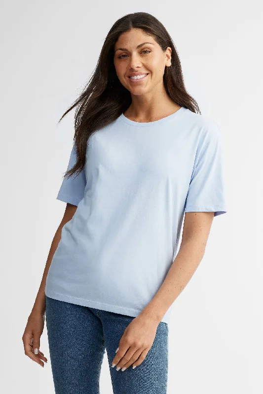 T-shirt col rond coton - Femme-- Hooded Caped Shawl Collar