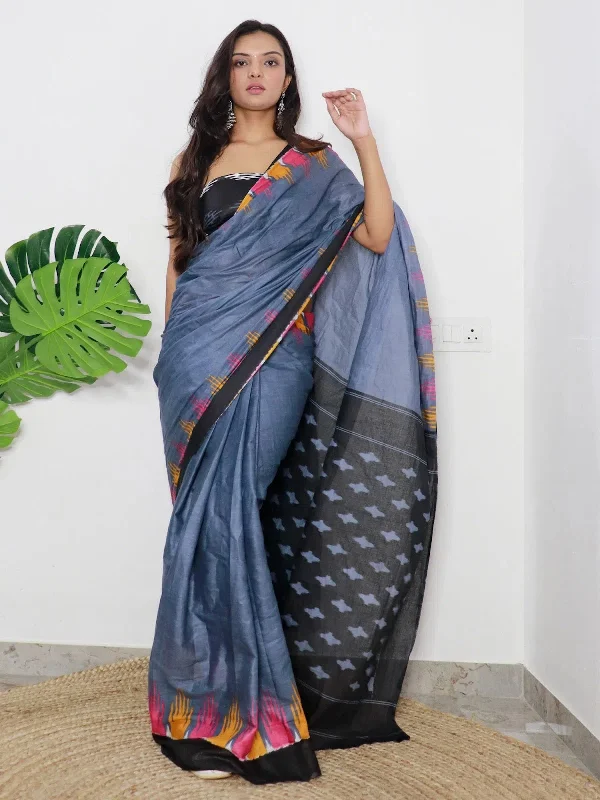 Saree Mall Women's Cotton Grey Printed Designer Saree With Blouse Piece-MINAXI9007 Floral Chiffon Blouse Saree Mall Women's Cotton Grey Printed Designer Saree With Blouse Piece-MINAXI9007 Floral Chiffon Blouse