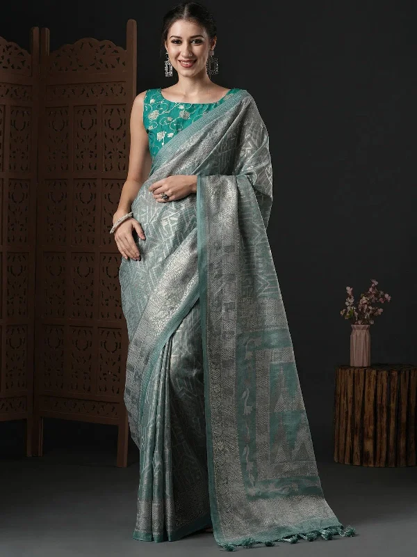 Saree Mall Women's Kota Doria Cotton Grey Printed Designer Saree With Blouse Piece-SUMITRA101 Loose Oversized Blouse Saree Mall Women's Kota Doria Cotton Grey Printed Designer Saree With Blouse Piece-SUMITRA101 Loose Oversized Blouse