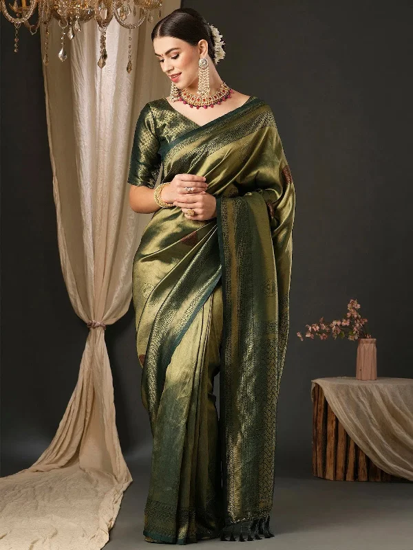 Saree Mall Women's Blend Green Woven Design Designer Saree With Blouse Piece-YARYA201 Satin Bow Blouse Saree Mall Women's Blend Green Woven Design Designer Saree With Blouse Piece-YARYA201 Satin Bow Blouse