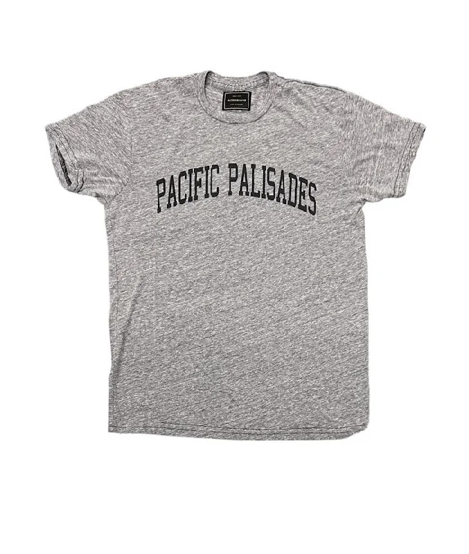 UNISEX PACIFIC PALISADES GREY T-SHIRT-- Sequined Glittery Shiny