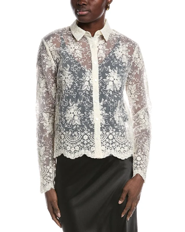 Gracia Lace Blouse Bell Sleeve Blouse