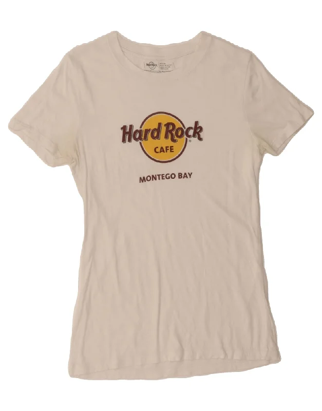HARD ROCK CAFE Womens Montego Bay Graphic T-Shirt Top UK 12 Medium White-- Mesh Fabric Canvas Fabric Denim Fabric HARD ROCK CAFE Womens Montego Bay Graphic T-Shirt Top UK 12 Medium White-- Mesh Fabric Canvas Fabric Denim Fabric