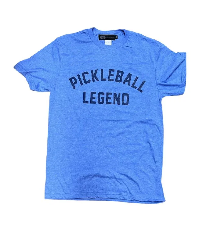 WOMENS BH PICKLEBALL BLUE T-SHIRT-- Collared Crew Neck Turtle Neck