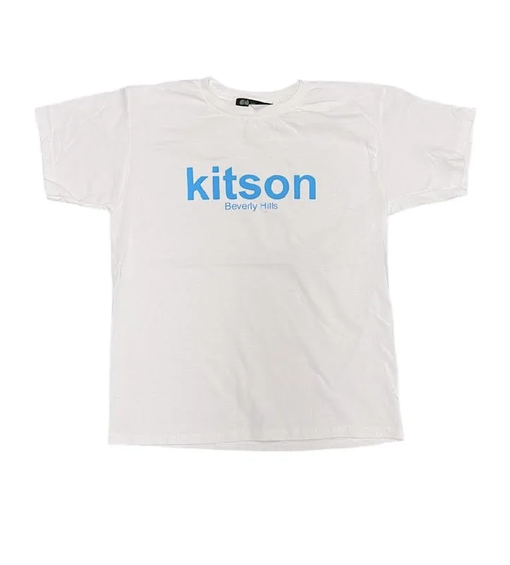 WOMENS KITSON WHITE T-SHIRT-- Polka Dot Checkered Tartan