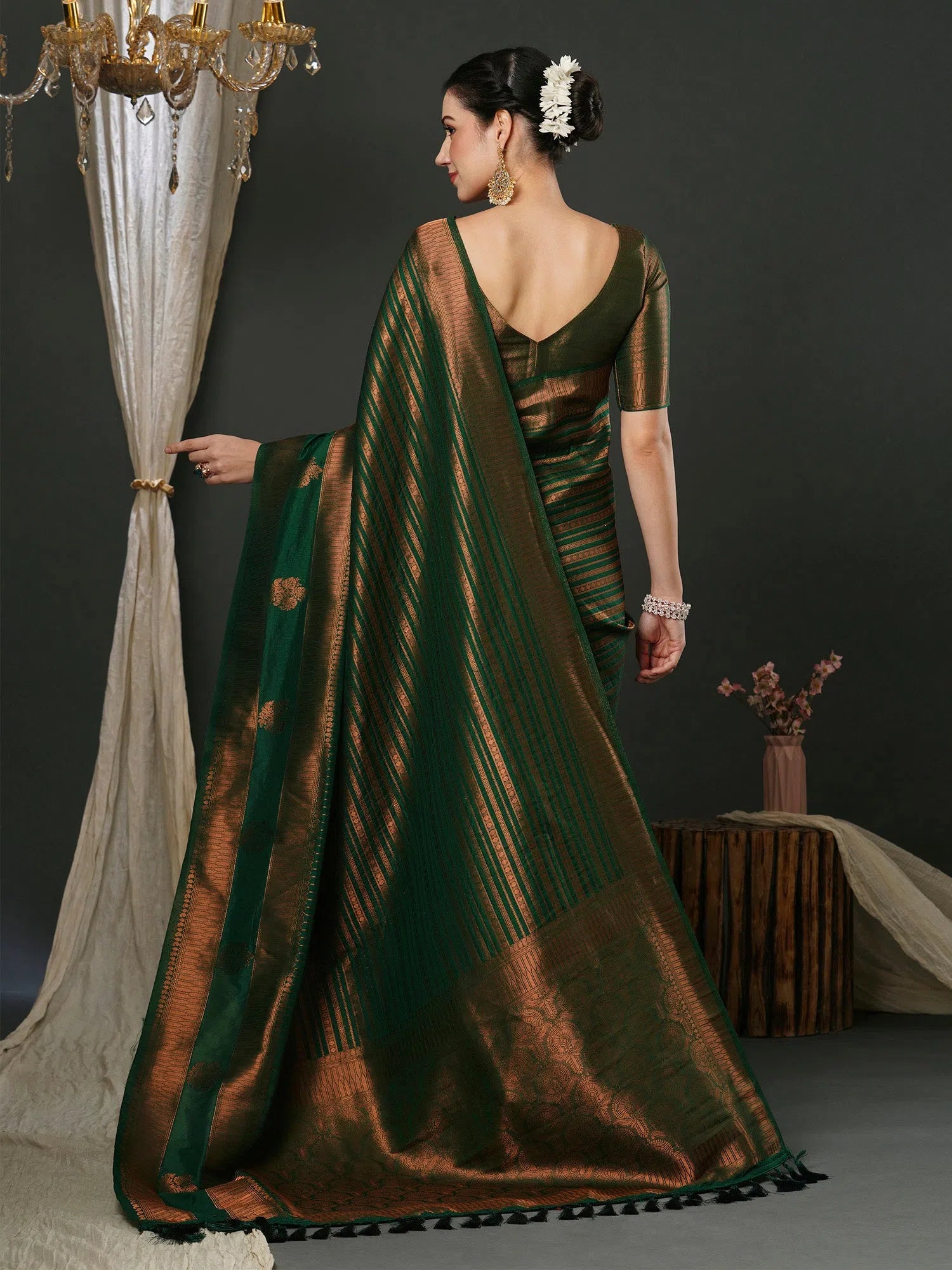 Saree Mall Women's Blend Green Woven Design Designer Saree With Blouse Piece-33ALEKHA3303 Romantic Lace Blouse Saree Mall Women's Blend Green Woven Design Designer Saree With Blouse Piece-33ALEKHA3303 Romantic Lace Blouse