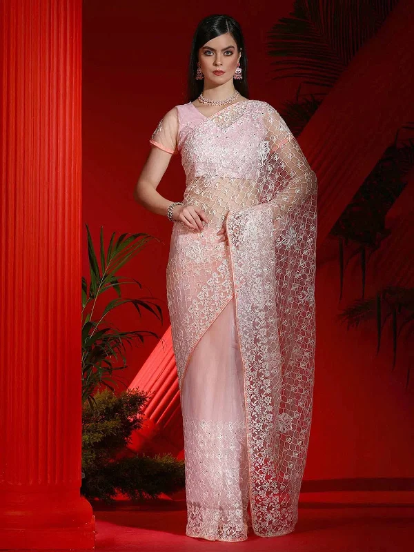 Saree Mall Women's Net Pink Embellished Designer Saree With Blouse Piece-DIANA5901 Elegant Office Blouse Saree Mall Women's Net Pink Embellished Designer Saree With Blouse Piece-DIANA5901 Elegant Office Blouse