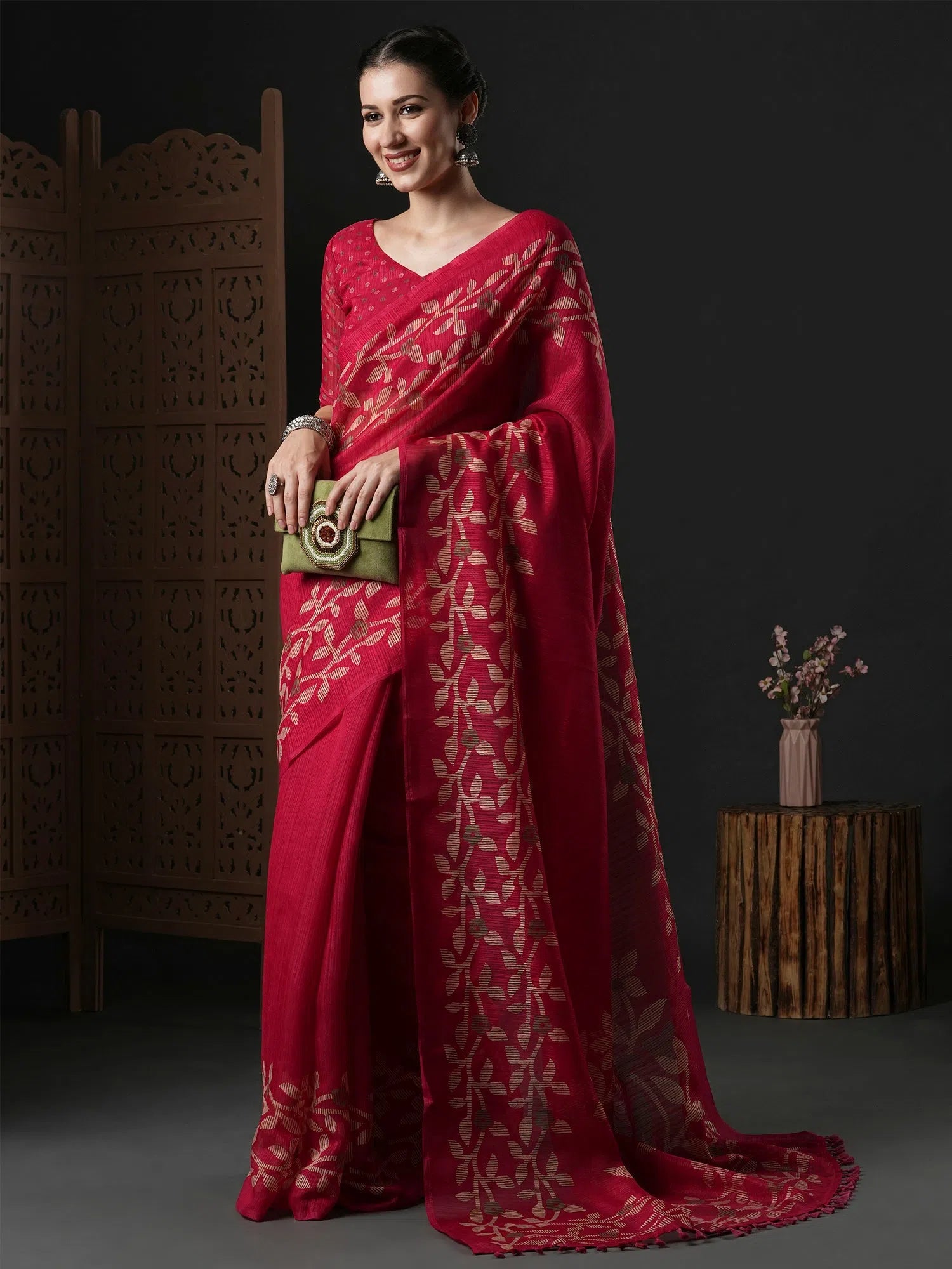 Saree Mall Women's Cotton Slub Pink Printed Designer Saree With Blouse Piece-GRNS21B Modern Work Blouse Saree Mall Women's Cotton Slub Pink Printed Designer Saree With Blouse Piece-GRNS21B Modern Work Blouse