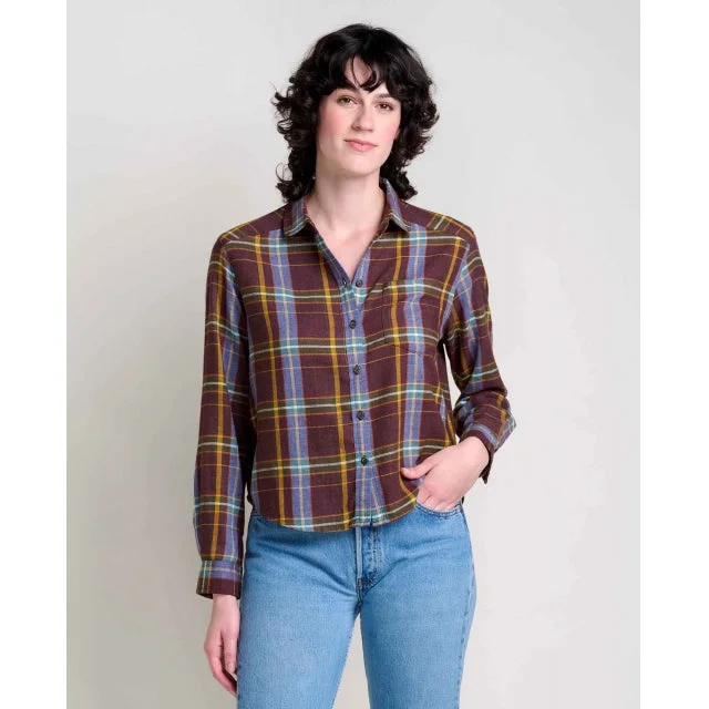 Re-Form Flannel Boxy LS Shirt-- Elegant Classic Vintage