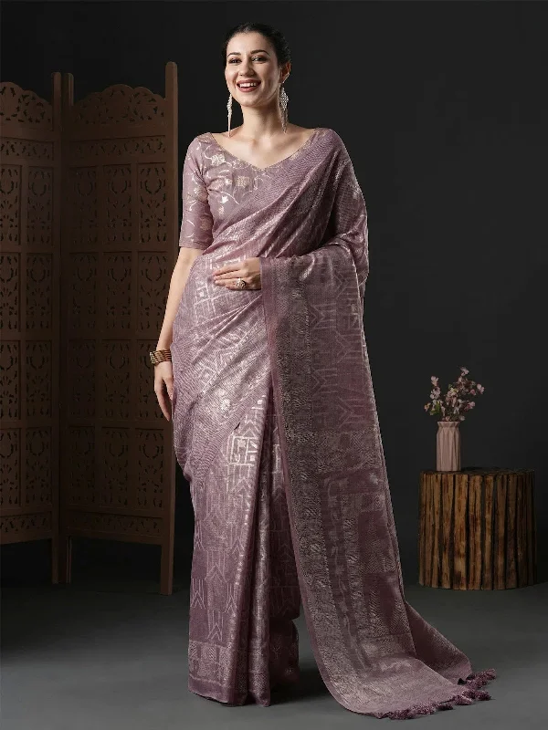 Saree Mall Women's Kota Doria Cotton Mauve Printed Designer Saree With Blouse Piece-SUMITRA102 Pastel Color Blouse Saree Mall Women's Kota Doria Cotton Mauve Printed Designer Saree With Blouse Piece-SUMITRA102 Pastel Color Blouse
