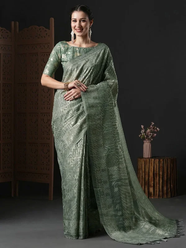 Saree Mall Women's Kota Doria Cotton Sea Green Printed Designer Saree With Blouse Piece-SUMITRA103 Asymmetric Hem Blouse Saree Mall Women's Kota Doria Cotton Sea Green Printed Designer Saree With Blouse Piece-SUMITRA103 Asymmetric Hem Blouse