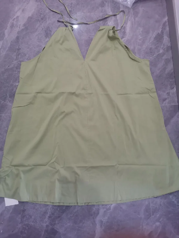 Znbbw V-Collar Casual Loose Mini Dress In Spring Trendy Button-Detail Mini Dress