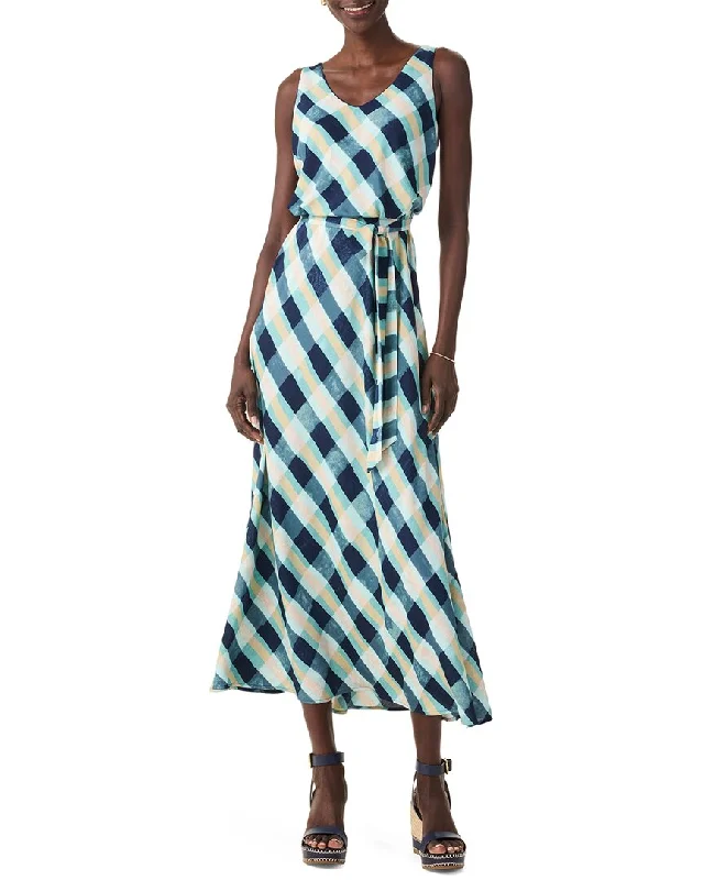 Nic+Zoe Petite Painted Plaid Bianca Dress Tunics Seasonal trendy
