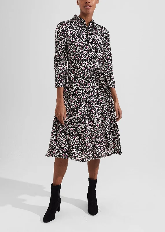 Alex Dress 0223/5582/9324l00 Black-Multi Tunics Long Elegant