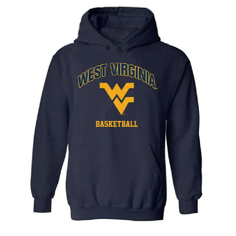 West Virginia - NCAA Women's Basketball : Sydney Shaw - Fashion Shersey Hooded Sweatshirt Hoodie with Reflective Safety Nightwear