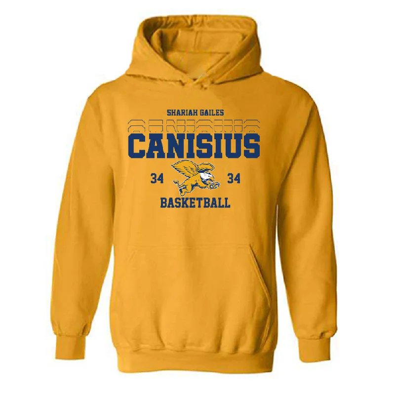 Canisius - NCAA Women's Basketball : Shariah Gailes - Classic Fashion Shersey Hooded Sweatshirt Hoodie Crop Top Short Trendy