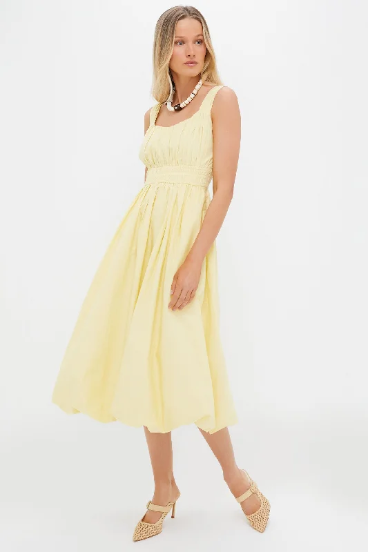 Butter Emmet Poplin Midi Bubble Dress Tunics Short Trendy