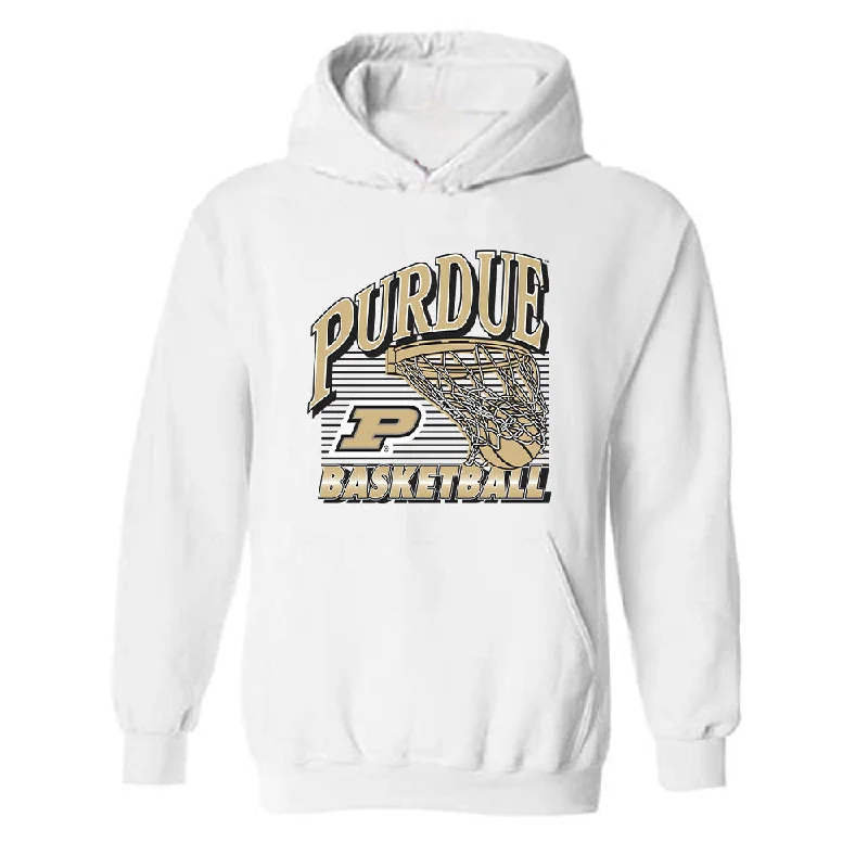 Purdue - NCAA Women's Basketball : Alaina Harper - Hooded Sweatshirt Hoodie with Strings Custom Fit Adjustable