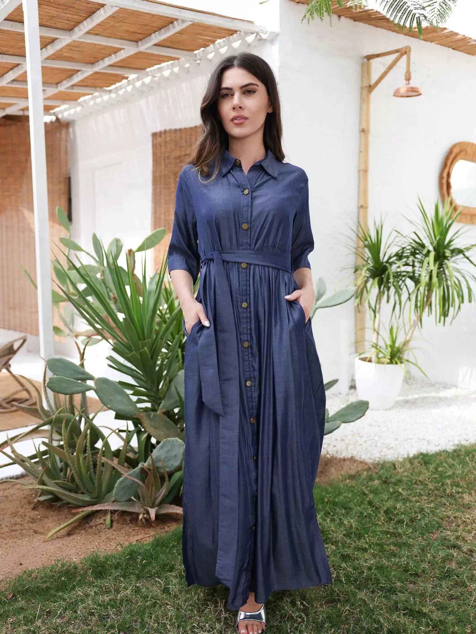 Ashen Long Dress Tunics Running lightweight