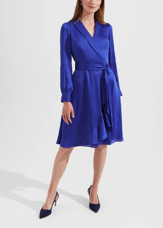 Sally Dress 0223/5153/9045l00 Egyptian-Blue Tunics Silk luxurious