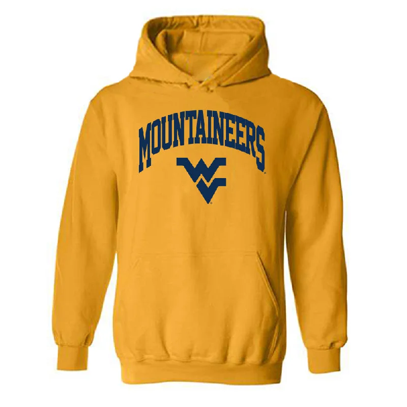 West Virginia - NCAA Women's Basketball : Sydney Shaw - Fashion Shersey Hooded Sweatshirt Hoodie with Mesh Breathable Sporty