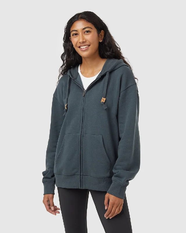 TreeFleece Relaxed Zip Hoodie Hooded Sweatshirt Casual Wear Street Style