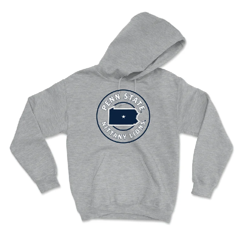 Sport Grey Women's Golf State Hoodie - Drew Nienhaus Hoodie with Ribbed Neckline Snug Warm