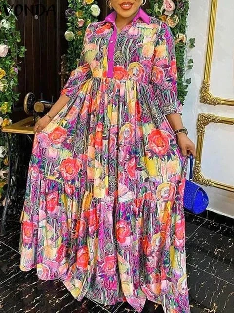 African Dresses For Women Traditional Africa Long Dress S4602721 Tunics Lace romantic
