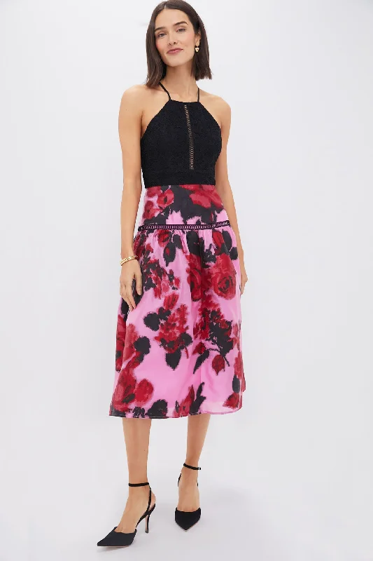 Cerise Blossom Lace Jacquard Joss Dress Tunics Bestseller popular