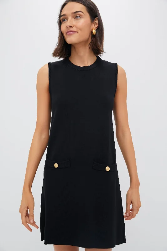 Black Knit Malley Dress Tunics Trousers formal