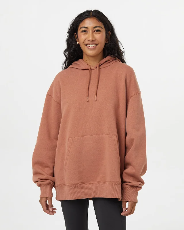 TreeFleece Oversized Hoodie Hoodie with Tie-Dye Psychedelic Retro