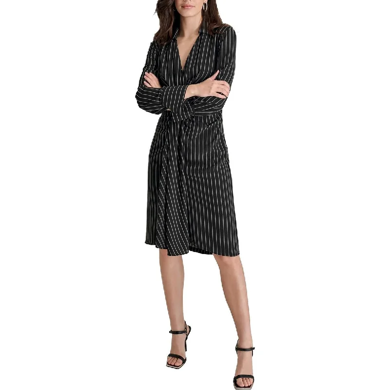 Womens Striped Polyester Sheath Dress Tunics Top rated