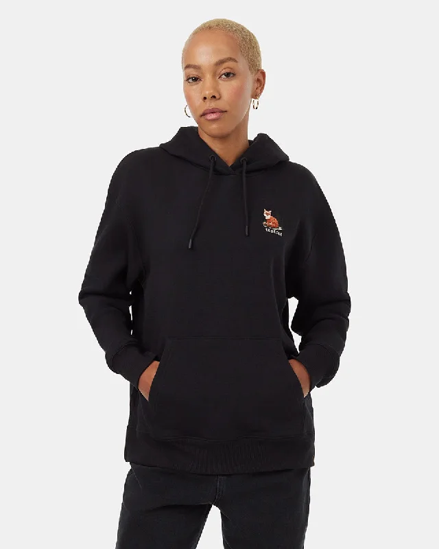 Fox Wordmark Hoodie Hoodie with Velcro Closure Adjustable Secure
