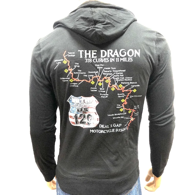 Flag Map Zip up Sweatshirt Hoodie with Drawcord Adjustable Secure