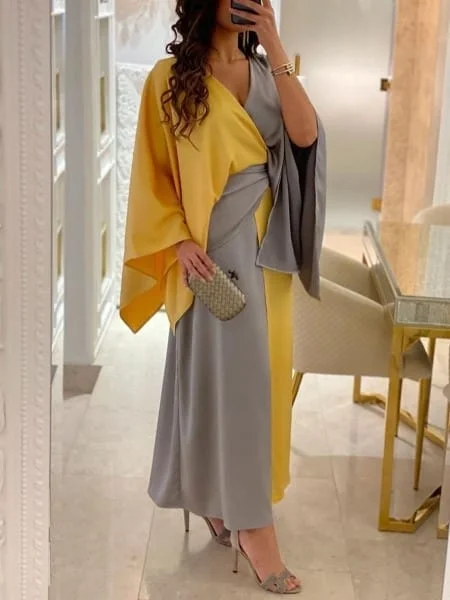 Women Formal Party Evening Dress 070742584 Maxi Flowy Bohemian