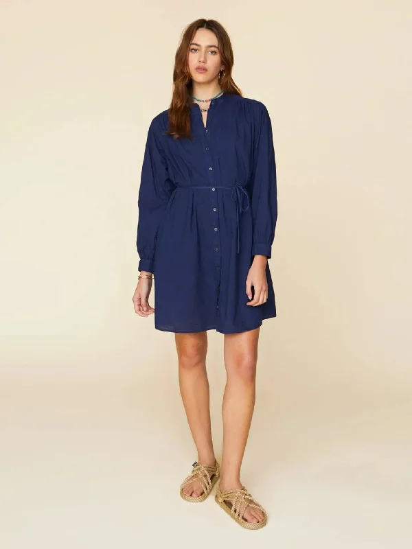 Ls Dress X324119 Winnie Dress Navy Tunics Travel practical