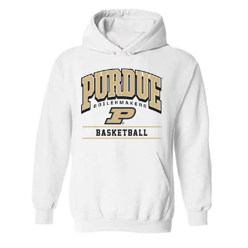 Purdue - NCAA Women's Basketball : Alaina Harper - Classic Shersey Hooded Sweatshirt Hoodie with Applique Textured Unique