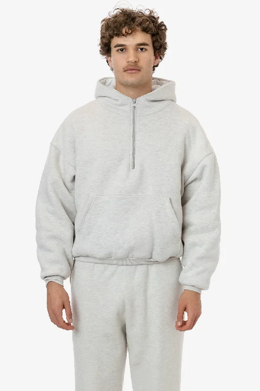 SF4249 - Scour Fleece Puffy Hoodie Hoodie with Ribbed Neckline Snug Warm