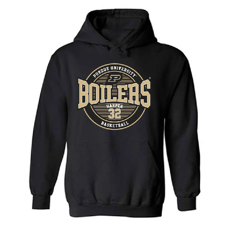 Purdue - NCAA Women's Basketball : Alaina Harper - Classic Fashion Shersey Hooded Sweatshirt Hoodie with Lining Warm Insulated