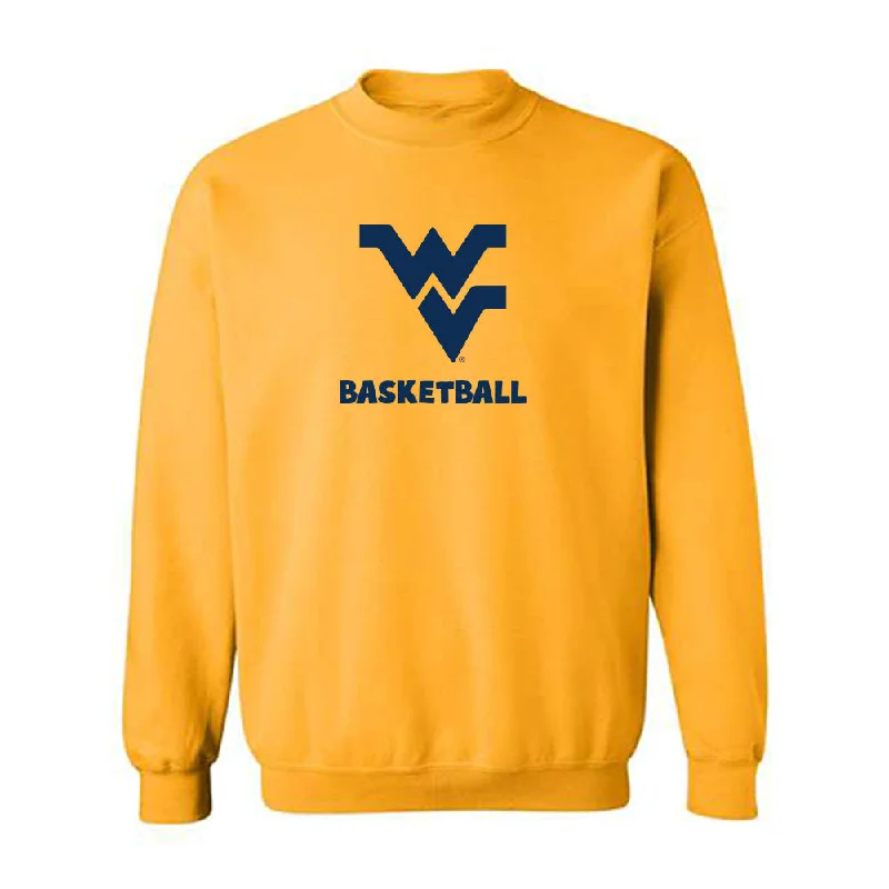 West Virginia - NCAA Women's Basketball : Sydney Shaw - Fashion Shersey Crewneck Sweatshirt Hoodie with Stripes Bold Sporty