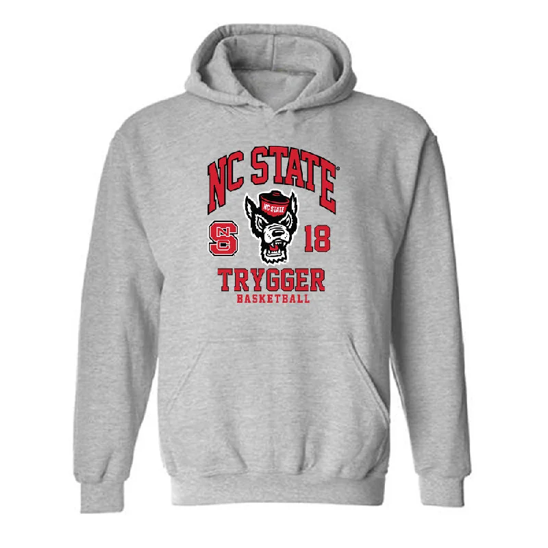 NC State - NCAA Women's Basketball : Tilda Trygger - Fashion Shersey Hooded Sweatshirt Hoodie with Neon Bright Vibrant
