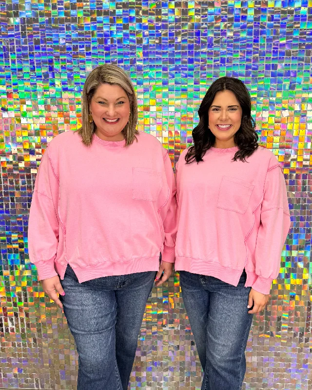 Weekend Plans Sweatshirt - Bubble Gum Hoodie with Double Zipper Versatile Adjustable